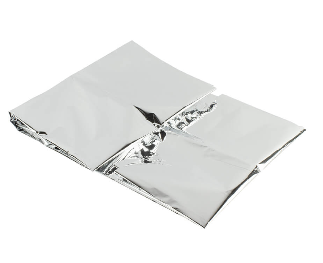Aluminium reddingsdeken voor kinderen met kap (180100cm)