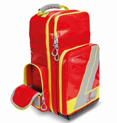 LifeBag L rood met vulling "First aid at work"