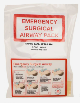 Emergency Surgical Airway Pack - Set van 3 stuks