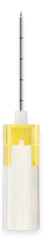 SAM IO naald 45 mm - geel (incl. verlengleiding en naald fixatie) - doos van 5 stuks