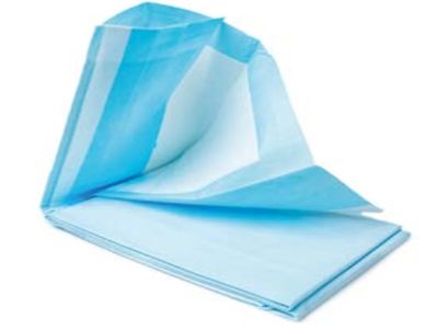 Absorberend transferlaken 210 × 80 cm – blauw - doos van 50 Absorberend transferlaken 210 × 80 cm – blauw - doos van 50