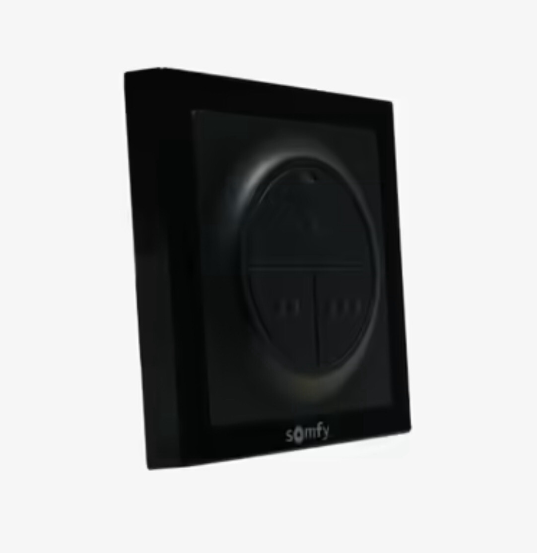 Draadloze wandschakelaar RTS, zwart (3-kanaals)