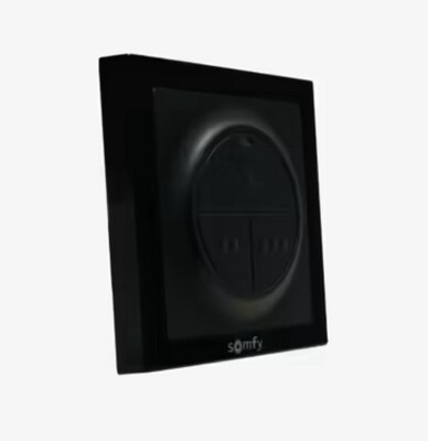 Draadloze wandschakelaar RTS, zwart (3-kanaals)