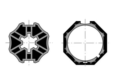 Adapterset 8k40 voor Somfy 40 serie