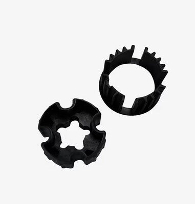 Adapterset 78 mm rond met doeksleuf voor Somfy 60 serie