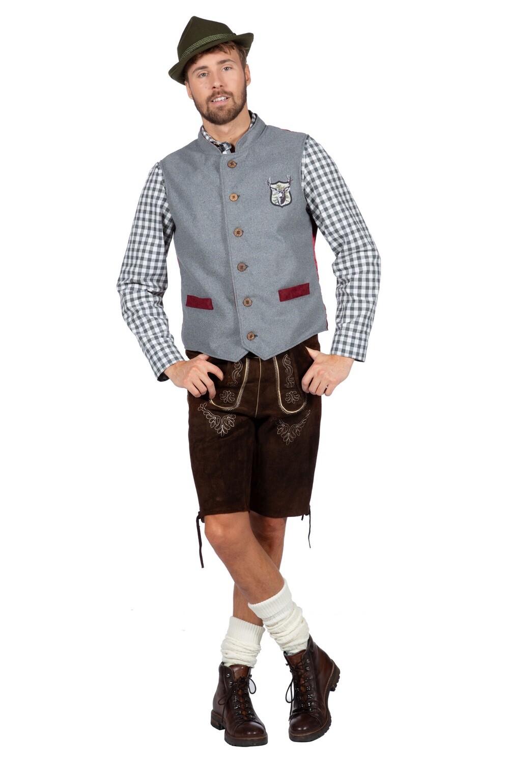 Oktoberfest Vest Grijs