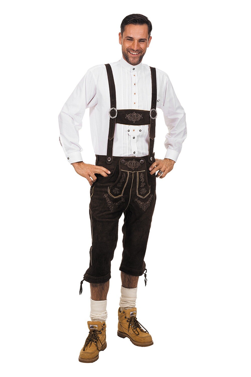 Lederhose Donkerbruin