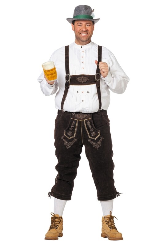 Lederhose Donkerbruin