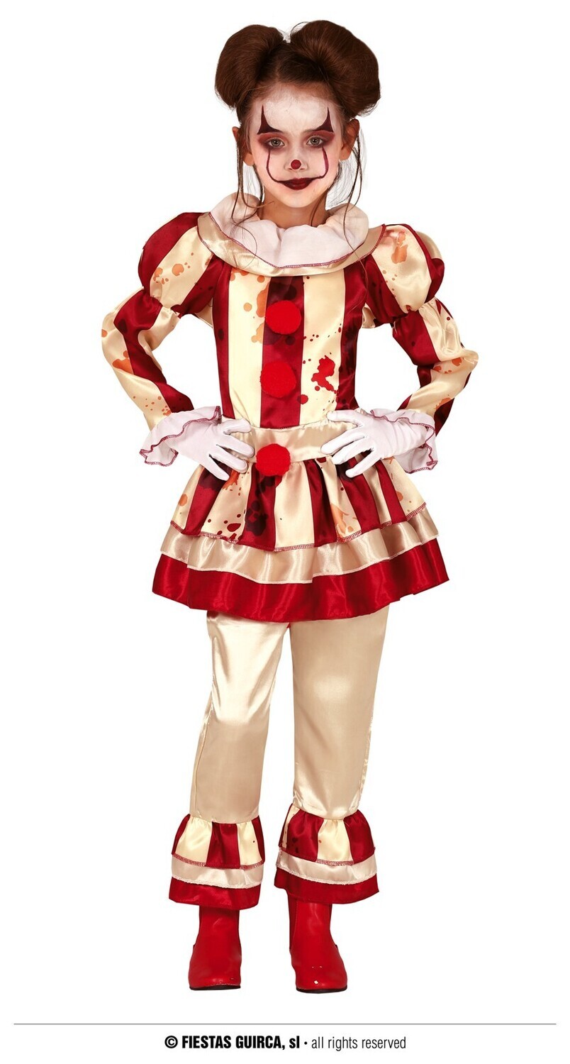 Striped clown girl