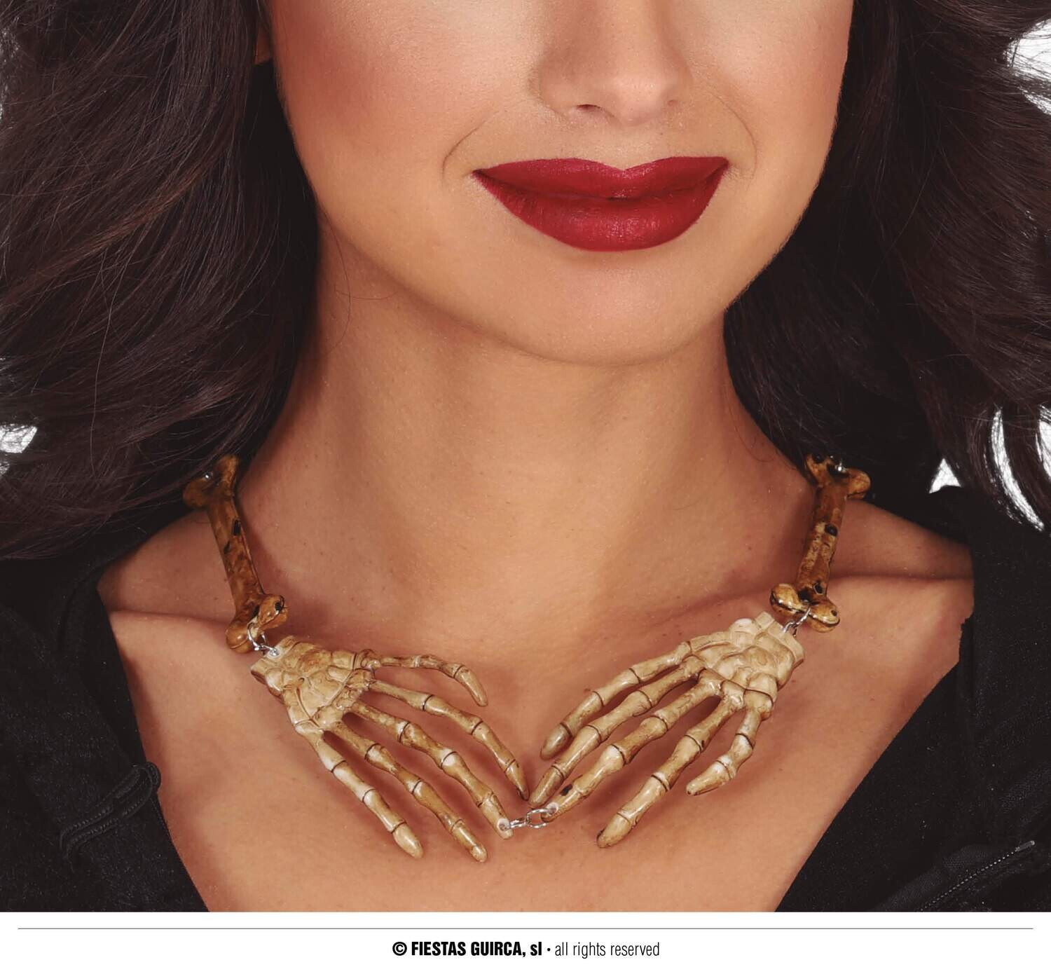 Skeleton arms necklace