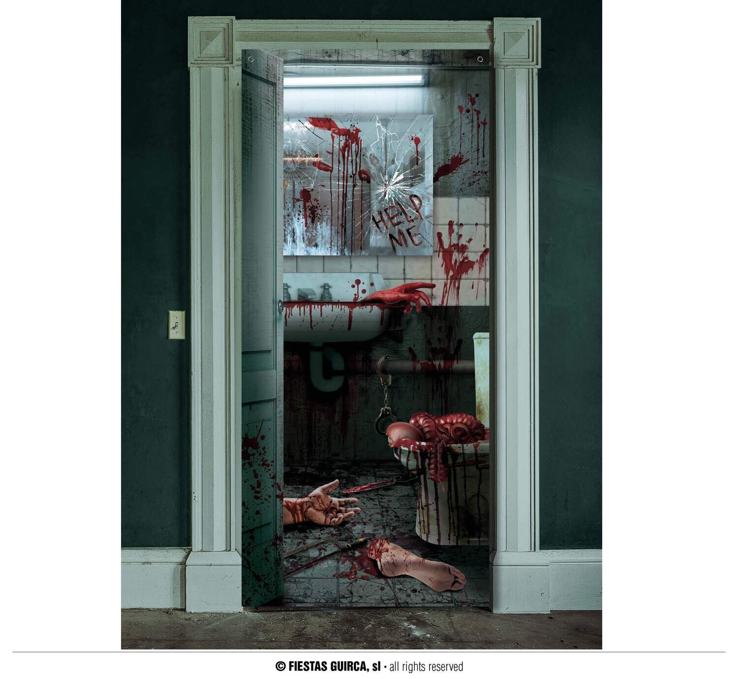 Decoration bloody wc door 80x180cm