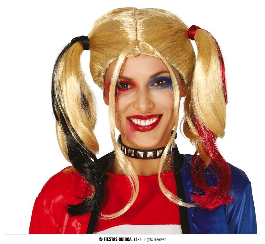 Blond wig with ponytails