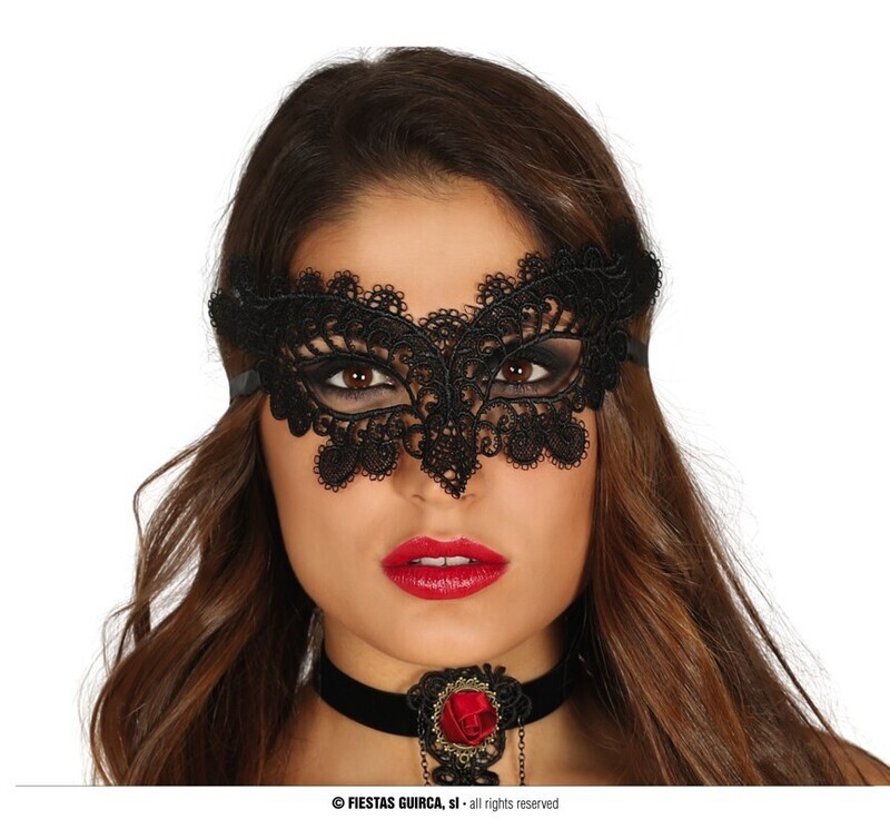 Embroidered Black mask