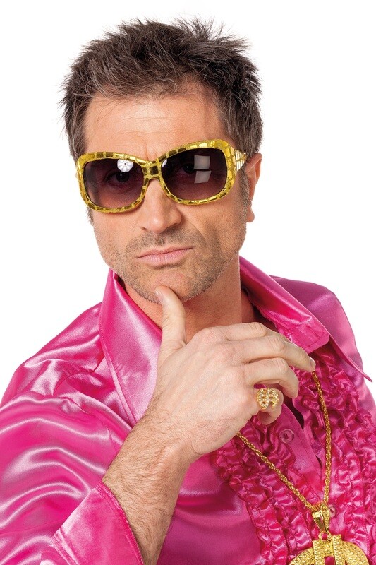 Bril gouden pailletten