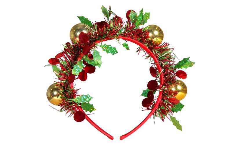 Tiara kerstballen rood