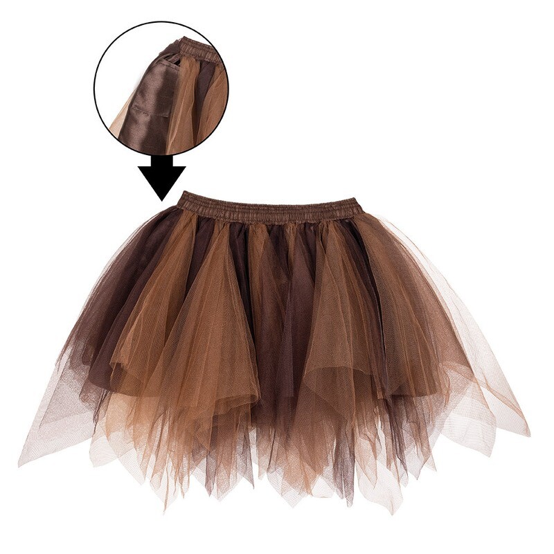 Petticoat premium bruin, taupe