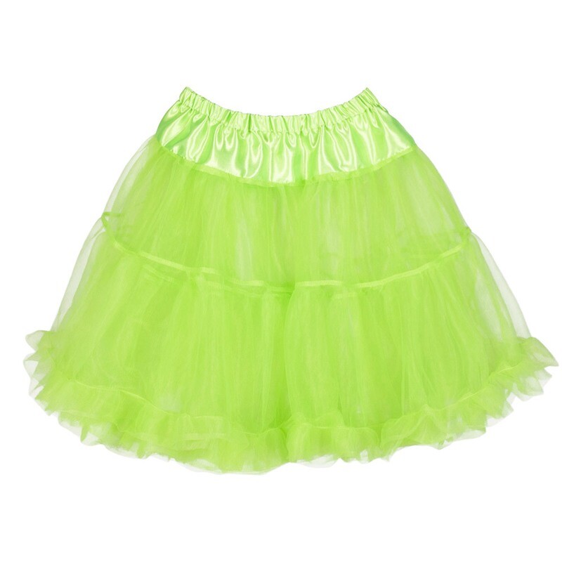Petticoat de luxe neongroen