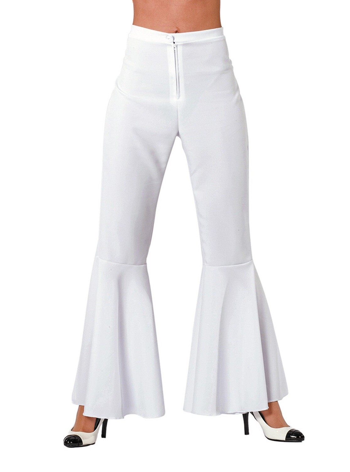 Hippie broek bi-stretch WIT