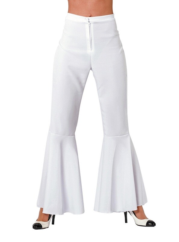 Hippie broek bi-stretch WIT