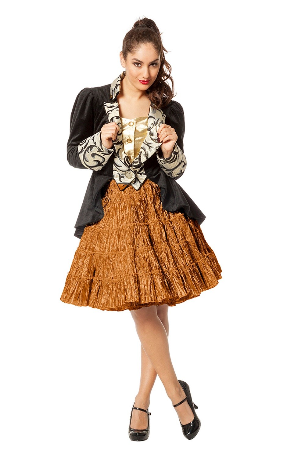Petticoat luxe metallic -Koper