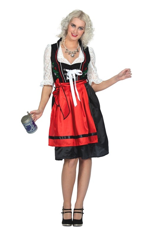 Dirndl jurk -Rood