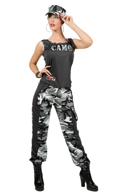 Camo girl -Grijs