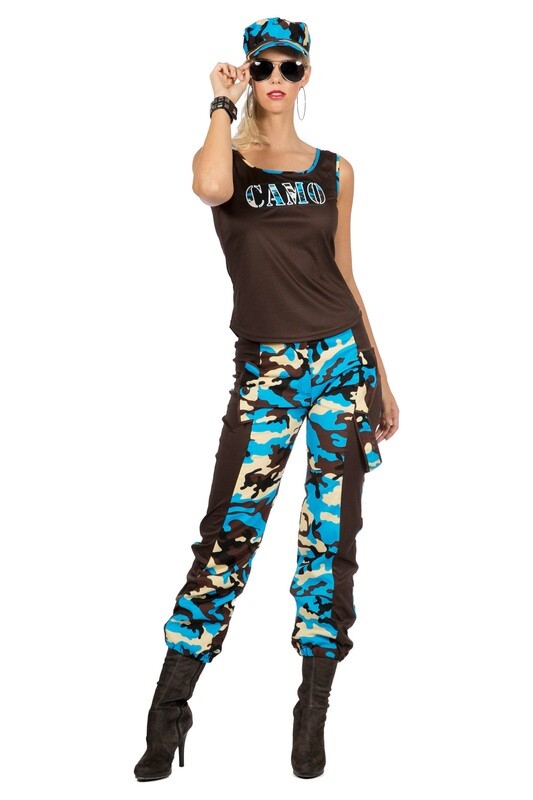 Camo girl- Blauw