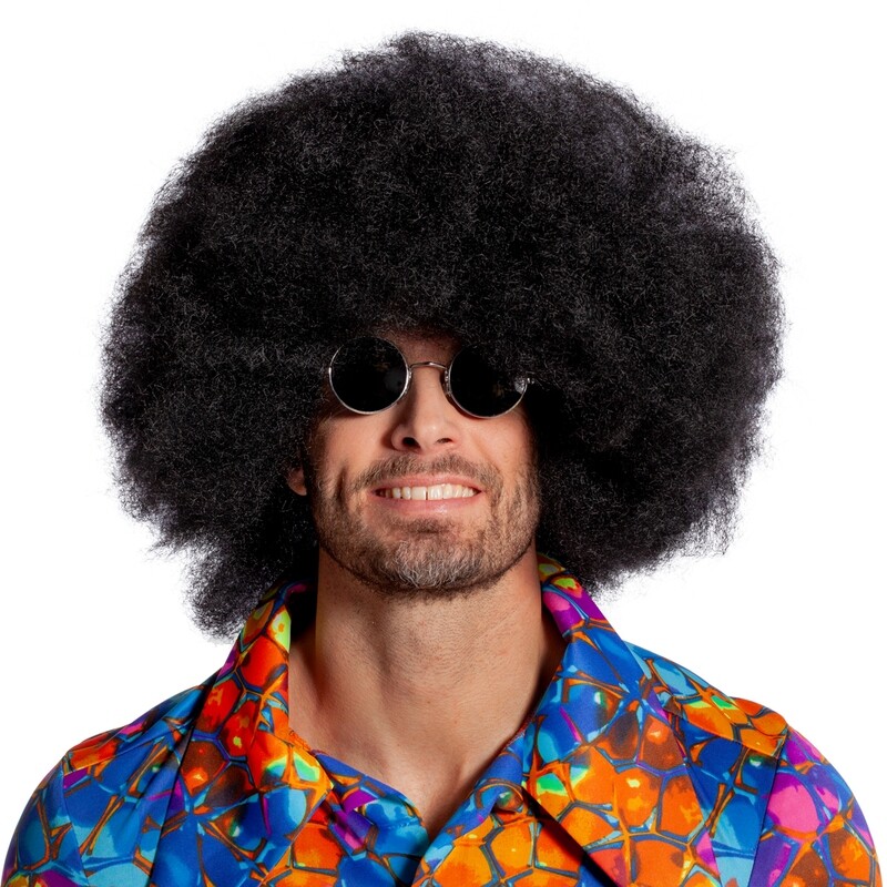 Pruik Super hair zwart