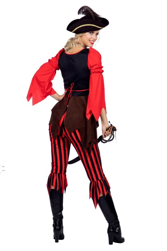 Pirate bruin/rood