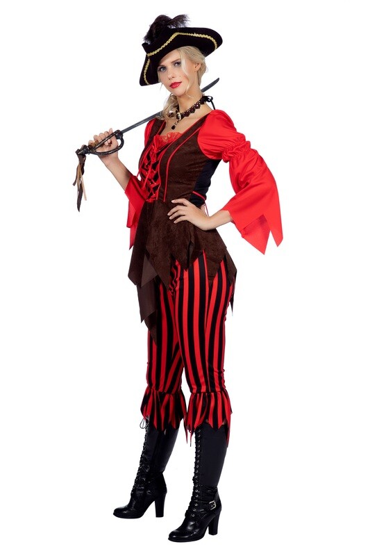Pirate bruin/rood