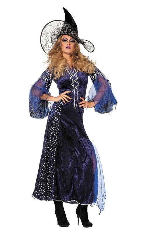Tovenaarsdame Sterren Blauw