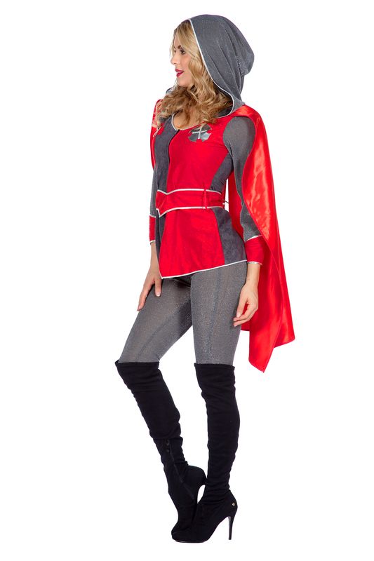 Ridderdame Gwen Grijs/Rood