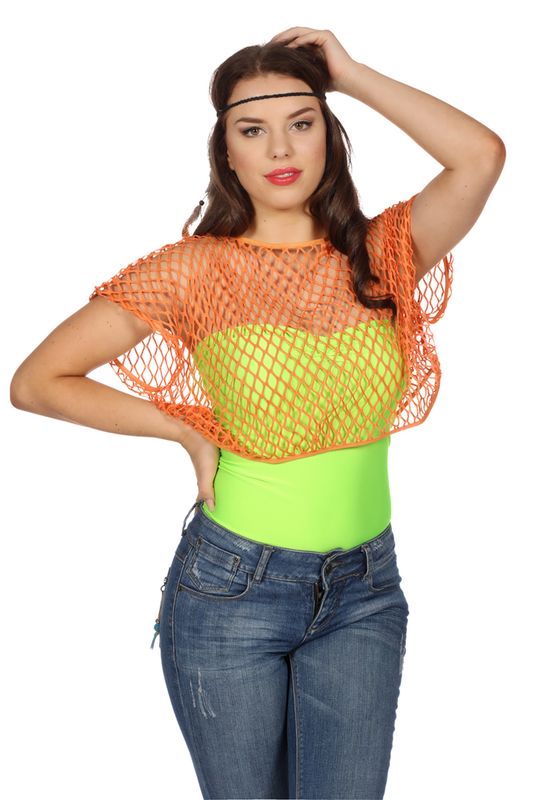 Netshirt Korte Mouwen-Oranje