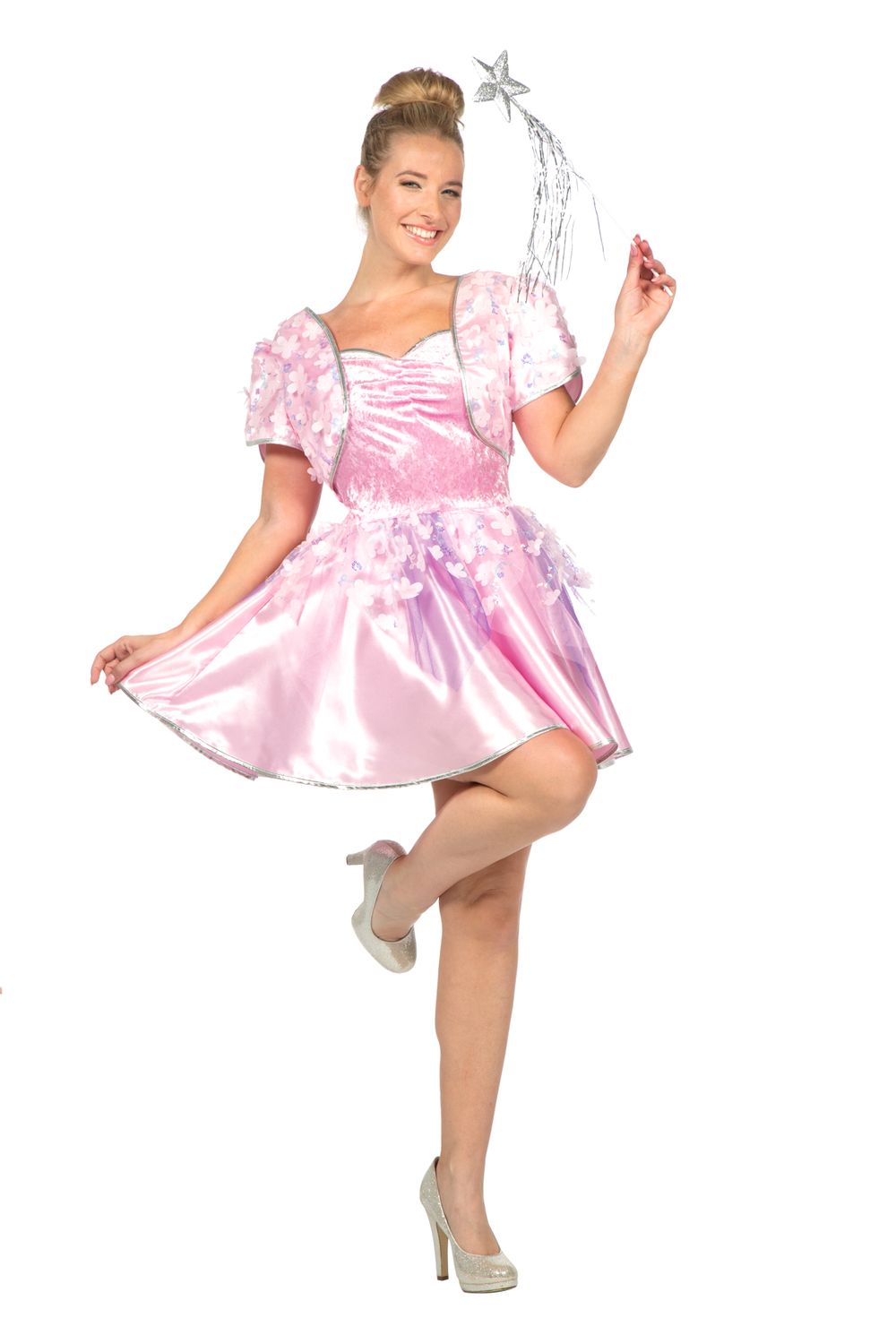 Roze feetje met bloemen