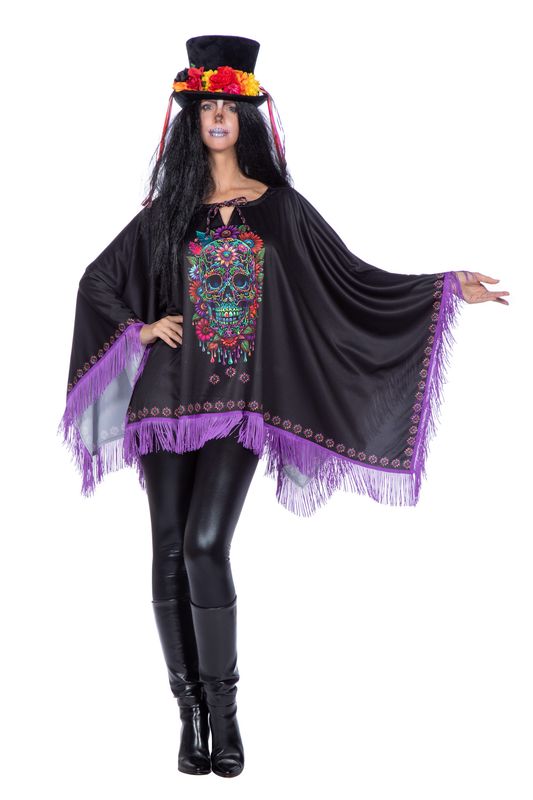 day of dead poncho