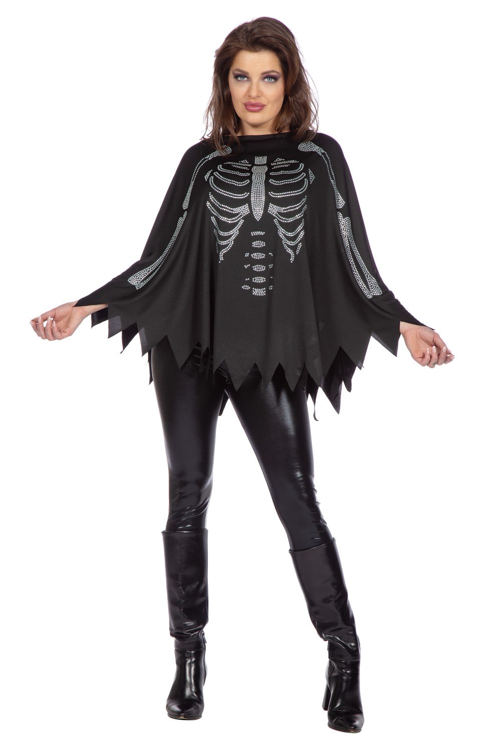 poncho sketet met strass