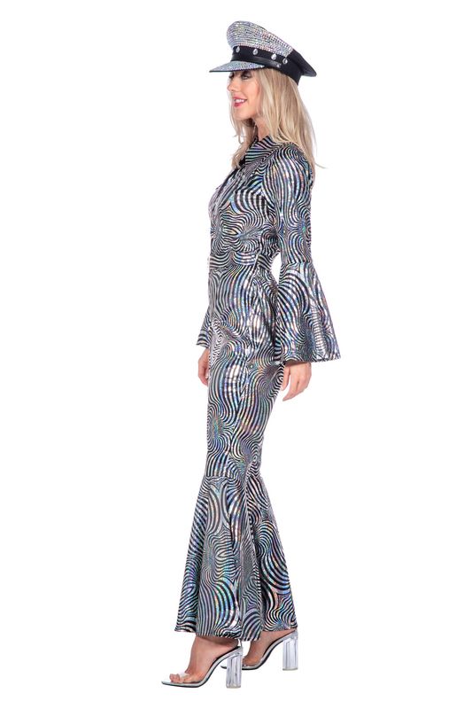 Catsuit circels zilver