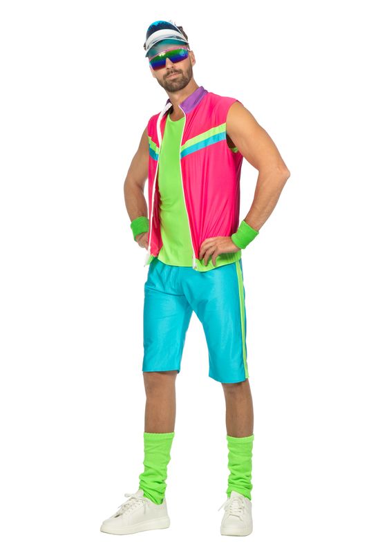 Sportieve aerobic set neon