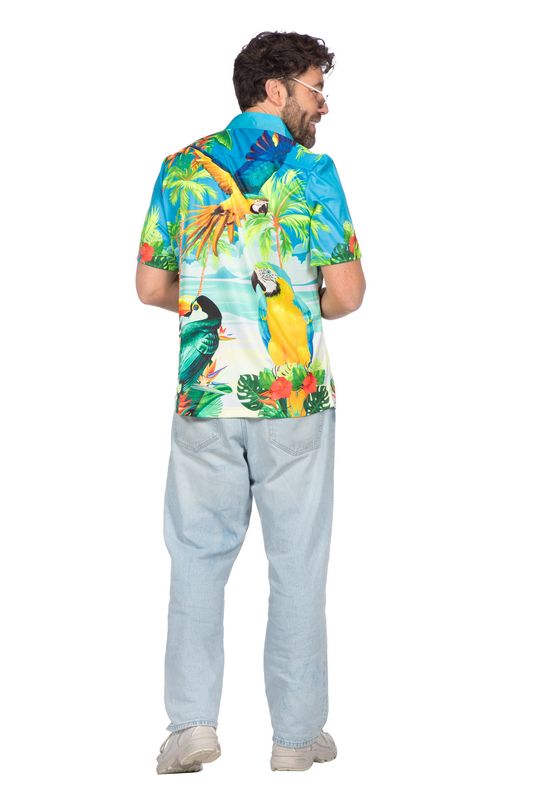 Hawaiishirt papegaai