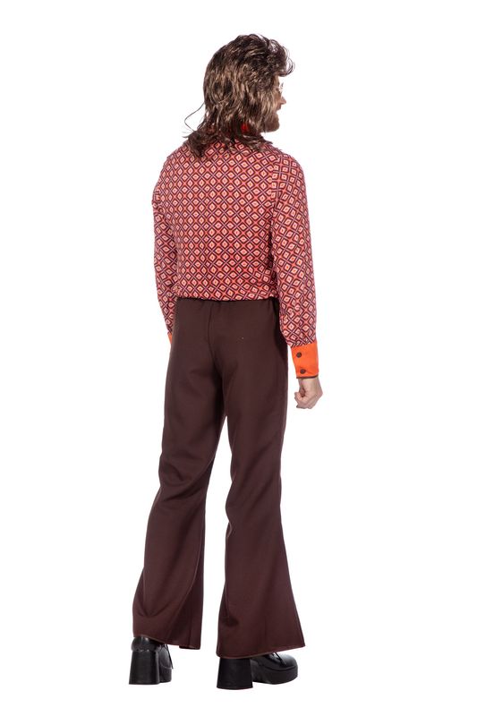 Seventies outfit oranje heren