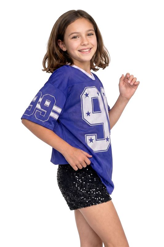 Ijshockeyshirt blauw (oversized)