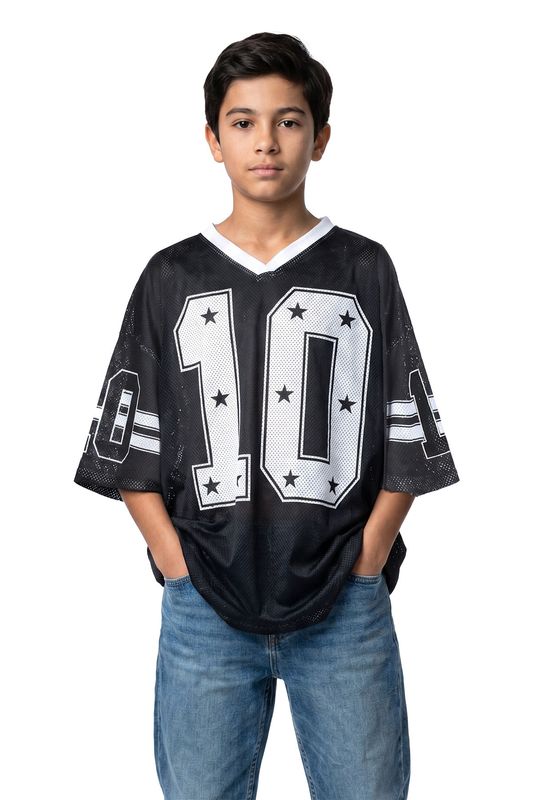 Ijshockeyshirt zwart (oversized)