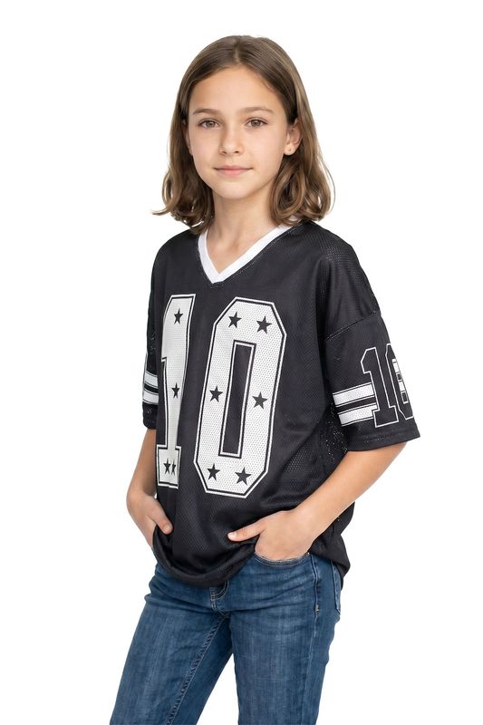 Ijshockeyshirt zwart (oversized)