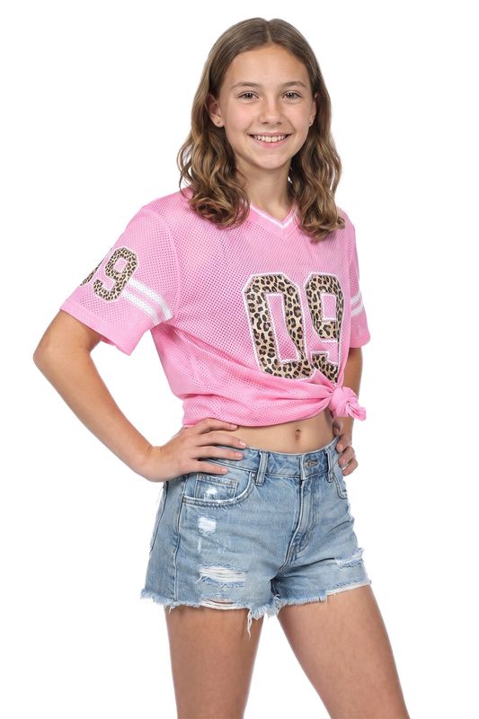 Ijshockeyshirt roze (oversized)