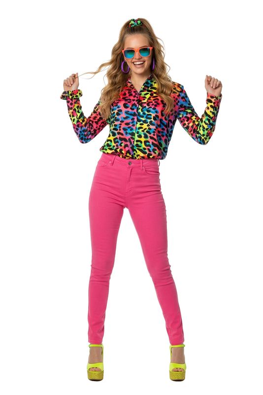 Party blouse panter neon