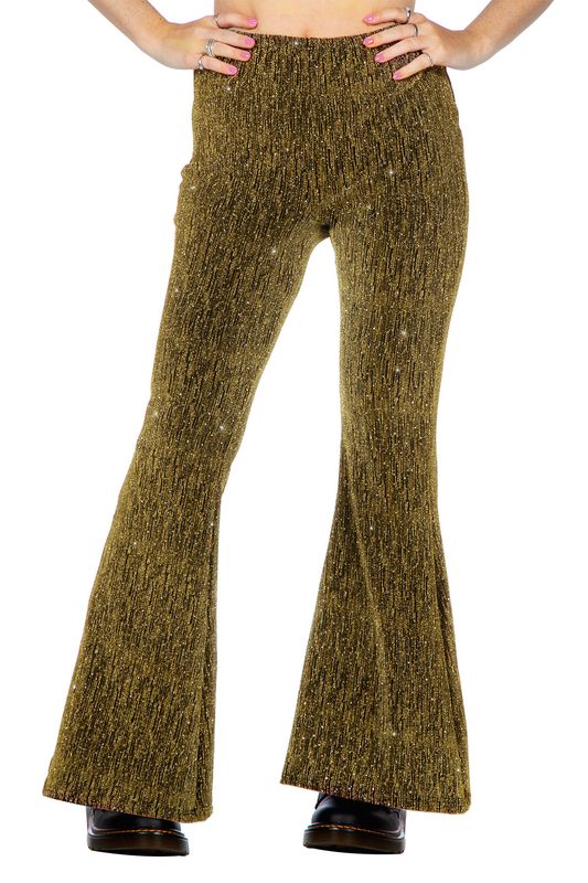Party glitter broek flared