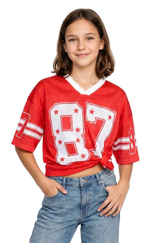 Ijshockeyshirt rood (oversized)