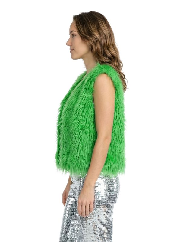 Mouwloos vest bont