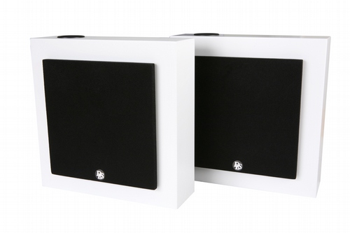 DLS Flatbox Mini Wall Speakers Boxes in White (pr)