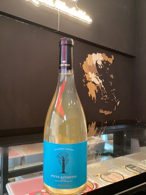PITYS RITINITIS Retsina 100% Assyrtico Unfiltered